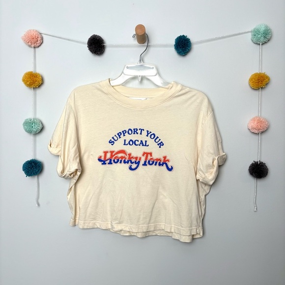Altar'd State Honky TonkCream Tee - Picture 1 of 7